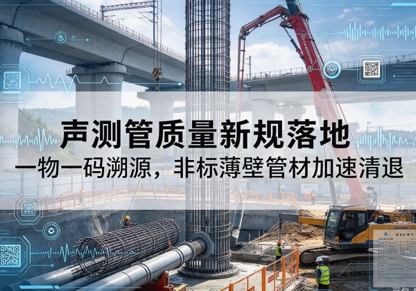 广东声测管质量新规落地，一物一码溯源，非标薄壁管材加速清退