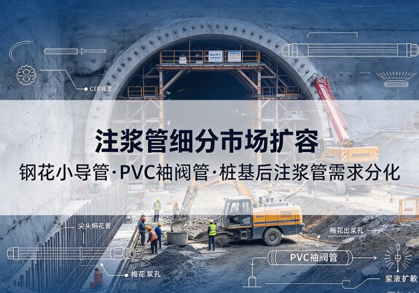 广东注浆管细分市场扩容，隧道钢花小导管、PVC 袖阀管、桩基后注浆管需求分化